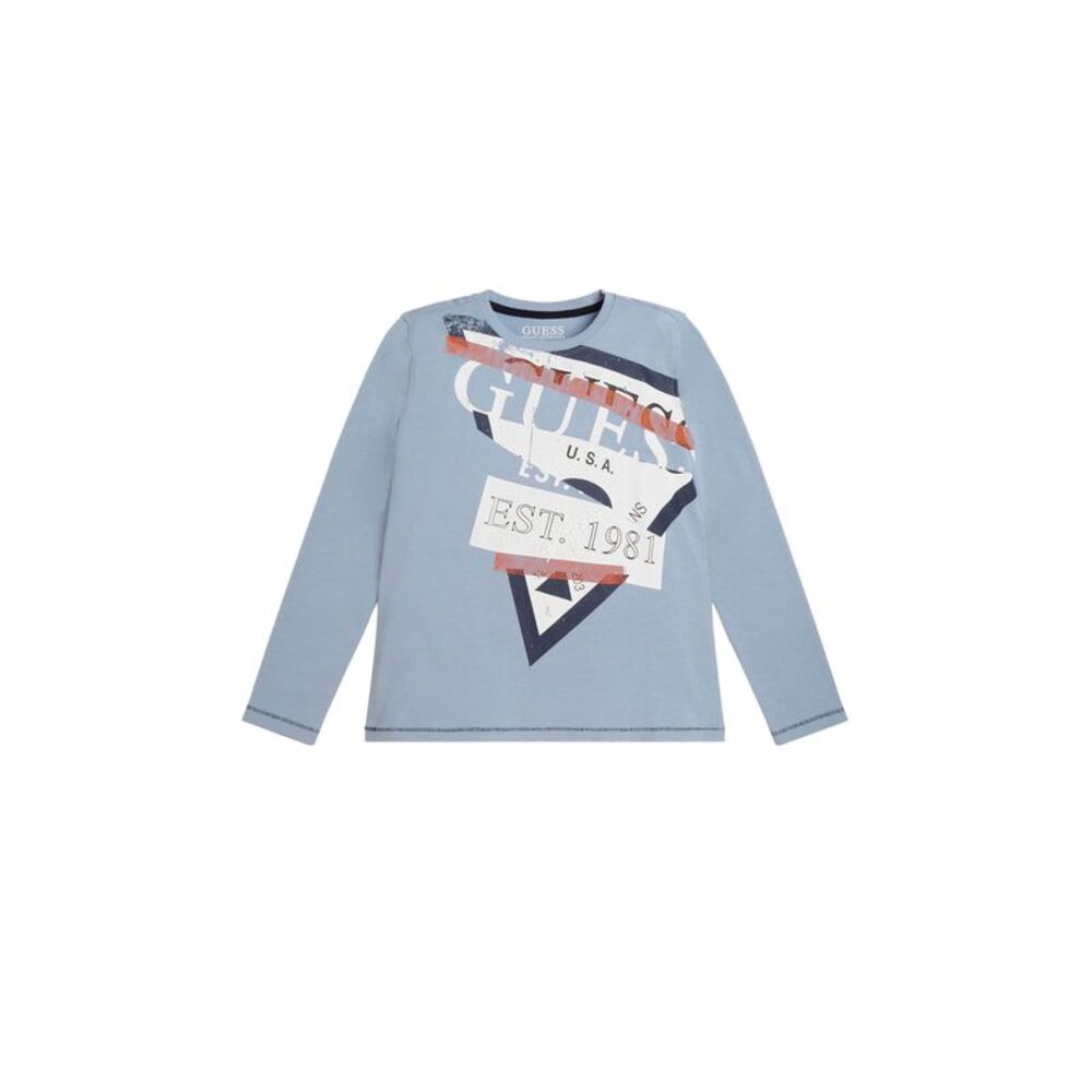 Guess Big Boys Graphic Stretch Jersey Long Sleeve T-Shirt